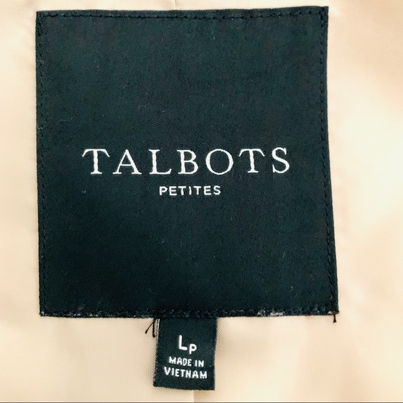 Talbots Diamond Quilted Jacket Tan Sz LP GUC - Picture 7 of 9